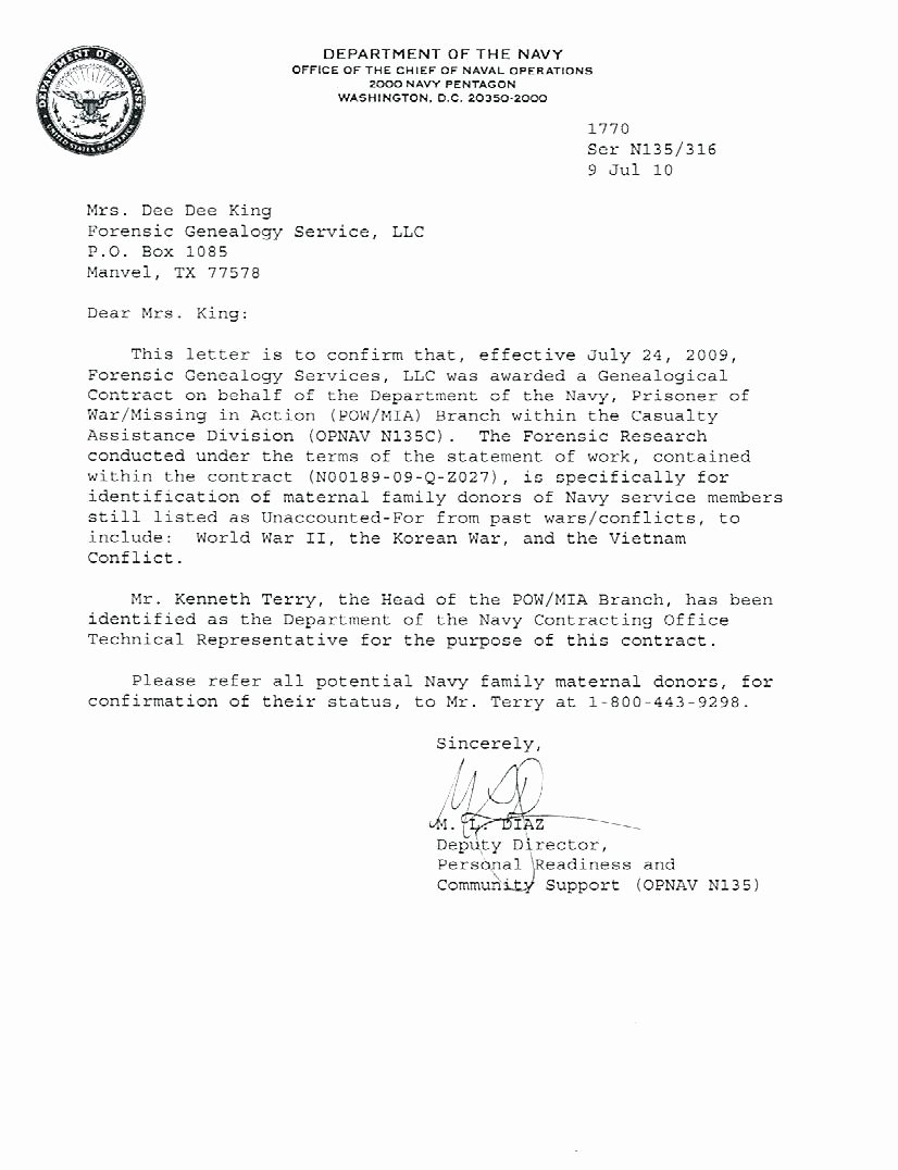 Warrant Officer Letter Of Recommendation Elegant Warrant Ficer Letter Re Mendation Template