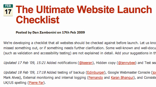15 essential checks before launching your website