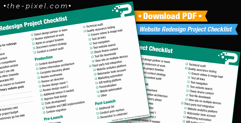 Website Redesign Project Plan Template Lovely Pdf Website Redesign Project Checklist Download Free File