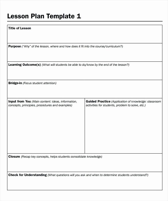 Weekly Lesson Plan Template Doc Luxury Lesson Plan Template Word Free Download Excel Elementary