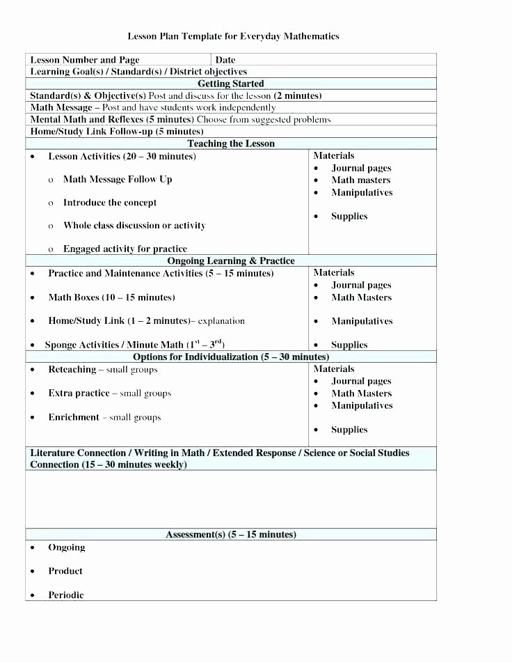 Weekly Lesson Plan Template Doc Unique 5th Grade Lesson Plan Template Grade Science Lesson Plans