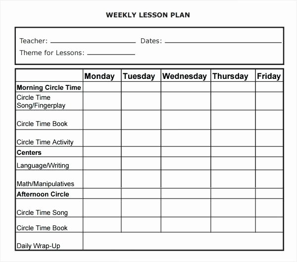 Weekly Lesson Plan Template Elementary Lovely Editable Lesson Plan Template High School Lesson Planet