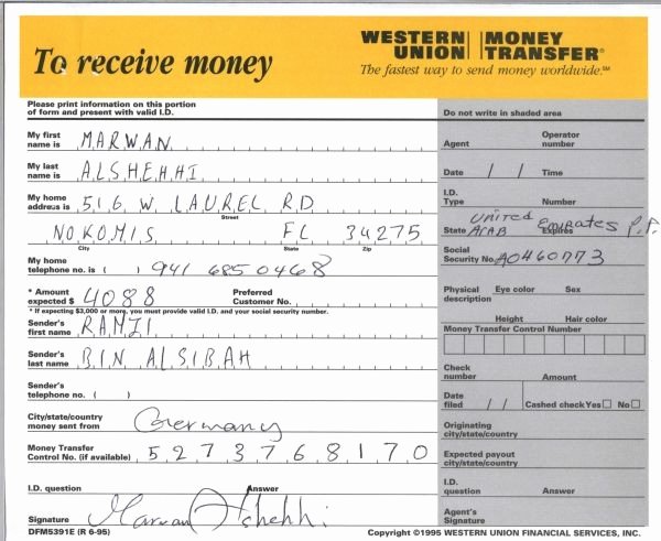 Western Union Receipt Generator Elegant Western Union form to Send Money Pdf Iwantings