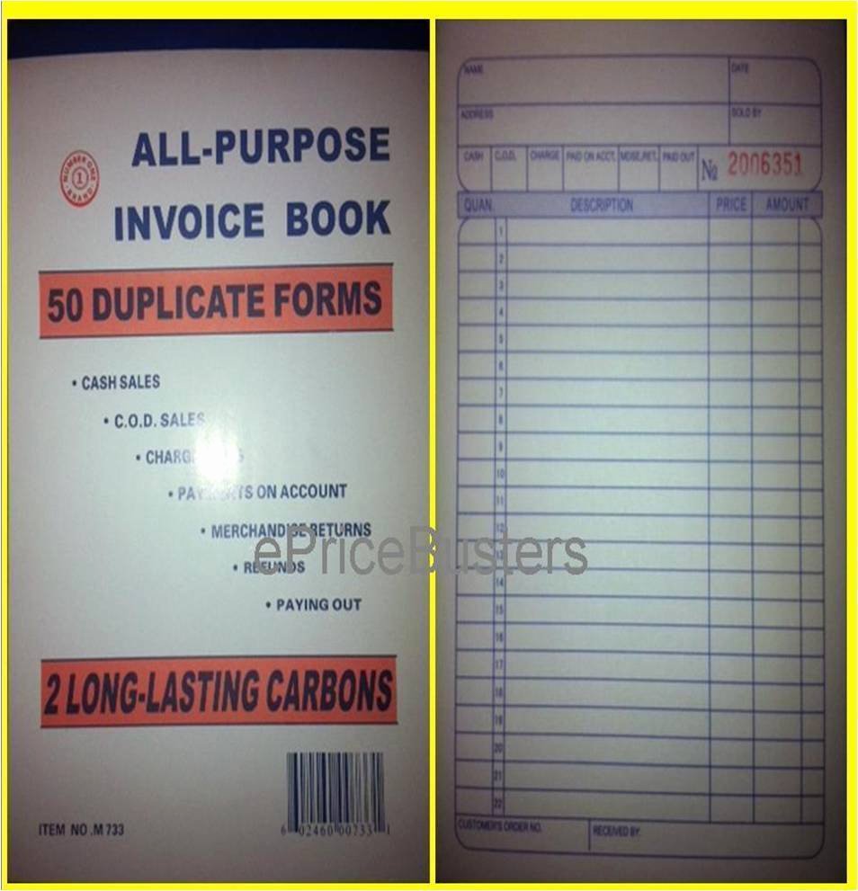 Where to Buy Receipt Book New Lot 5 Sales order Receipt Invoice Books 250 Duplicate
