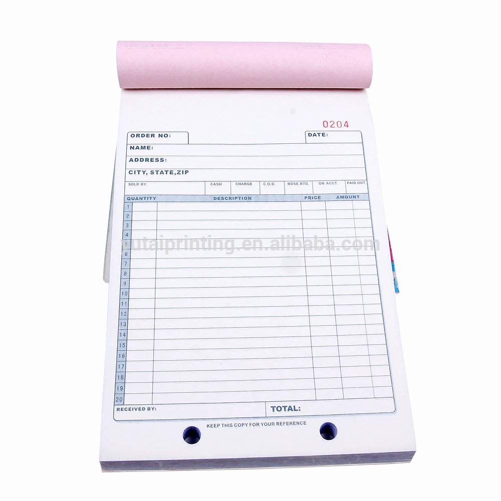 Where to Buy Receipt Book Unique Clear Copy Carbonless Bill Book Printing Customized Buy