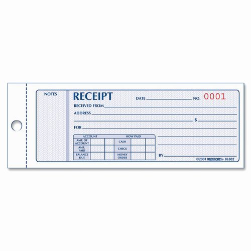 Where to Buy Receipt Books Lovely Rediform Money Receipt Book 2 75 X 7 625 Inches 100