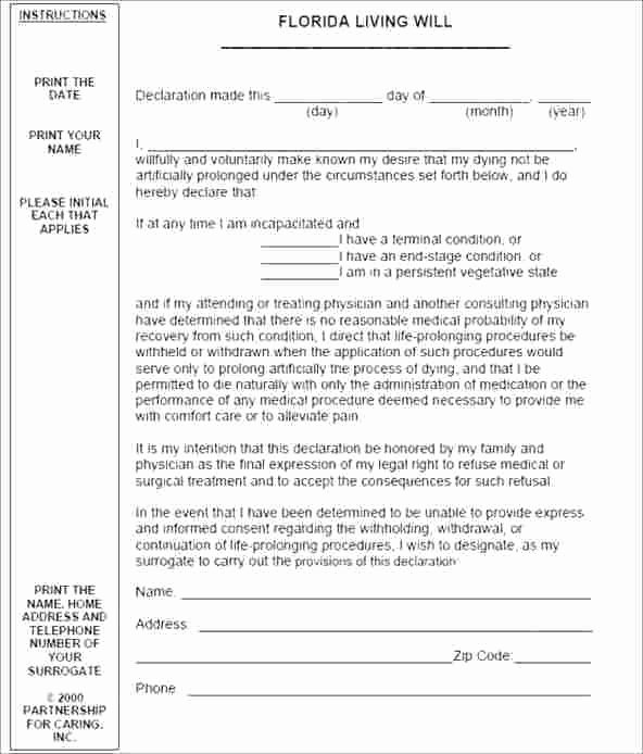 Will Template Free Download Best Of Medical Power attorney form Download Free Printable