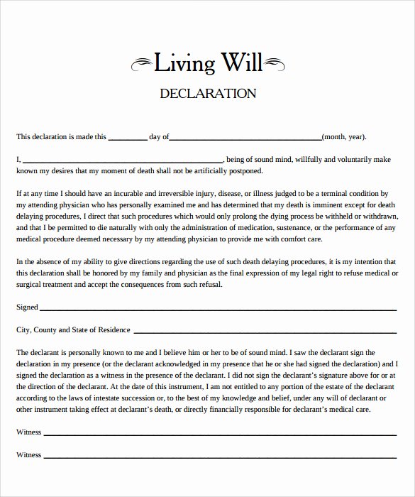Will Template Free Download Lovely 15 New Printable Living Trust Templates