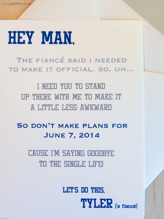 Will You Be My Bridesmaid Letter Template Beautiful How to ask Your Groomsmen A Witty Letter