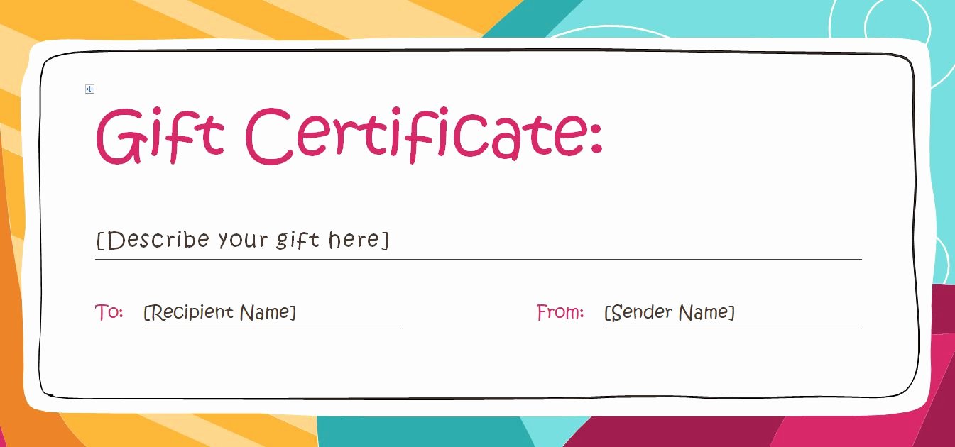 Wording for Gift Certificate Lovely Free Gift Certificate Templates You Can Customize