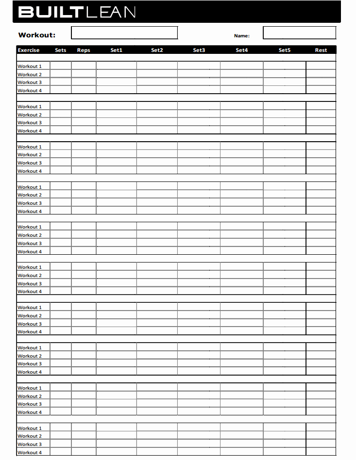 Workout Plan Template Word Luxury Gym Workout Log Template In Latex Tex Latex Stack Exchange