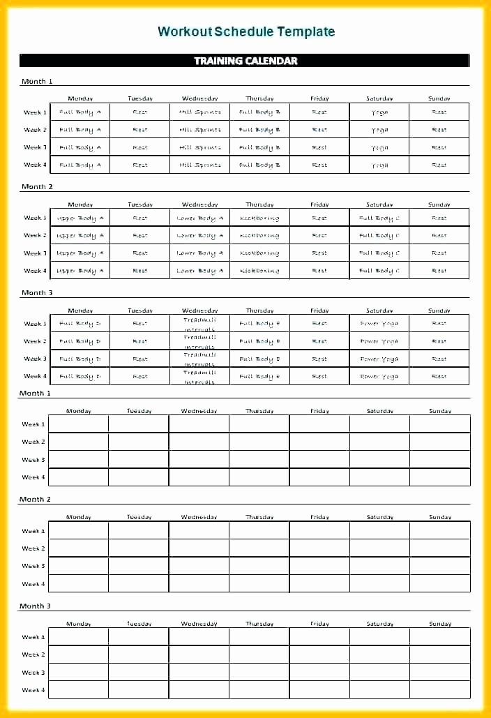 Workout Plan Template Word New Full Body Workout Routine Spreadsheet