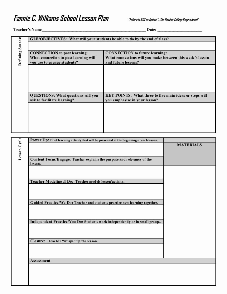 Workshop Model Lesson Plan Template Awesome Teachers College Workshop Model Lesson Plan Template