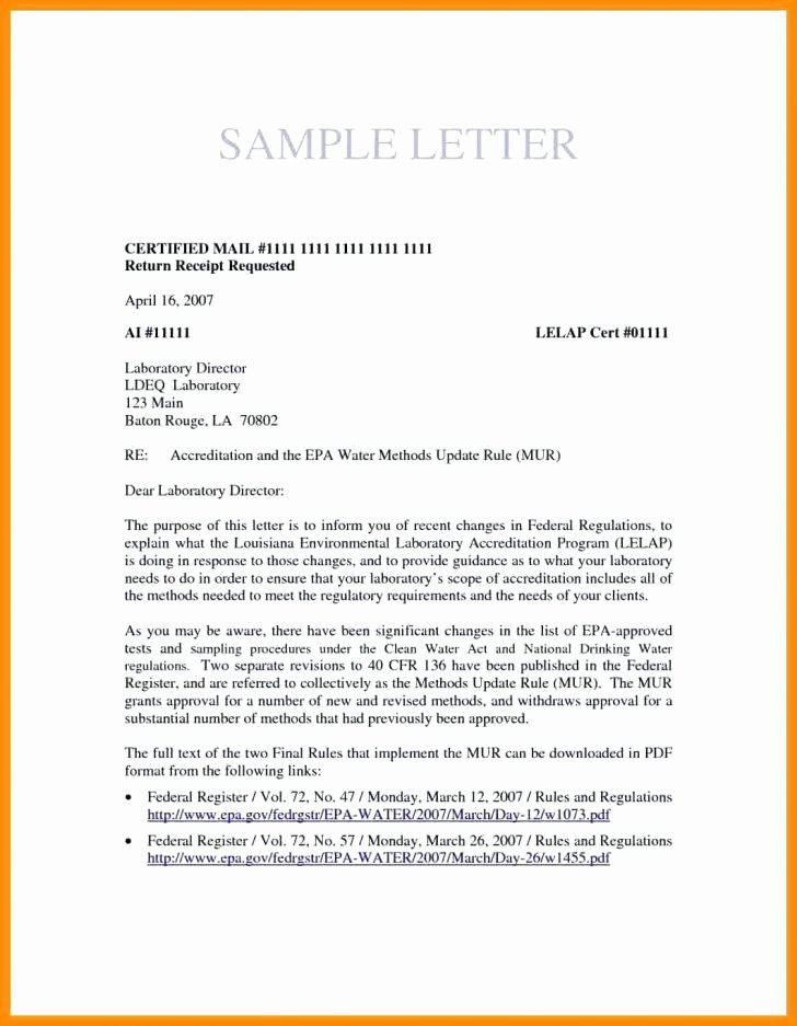 Writing A Certified Letter Luxury format for Certified Letter Examples Copy Icai Writing