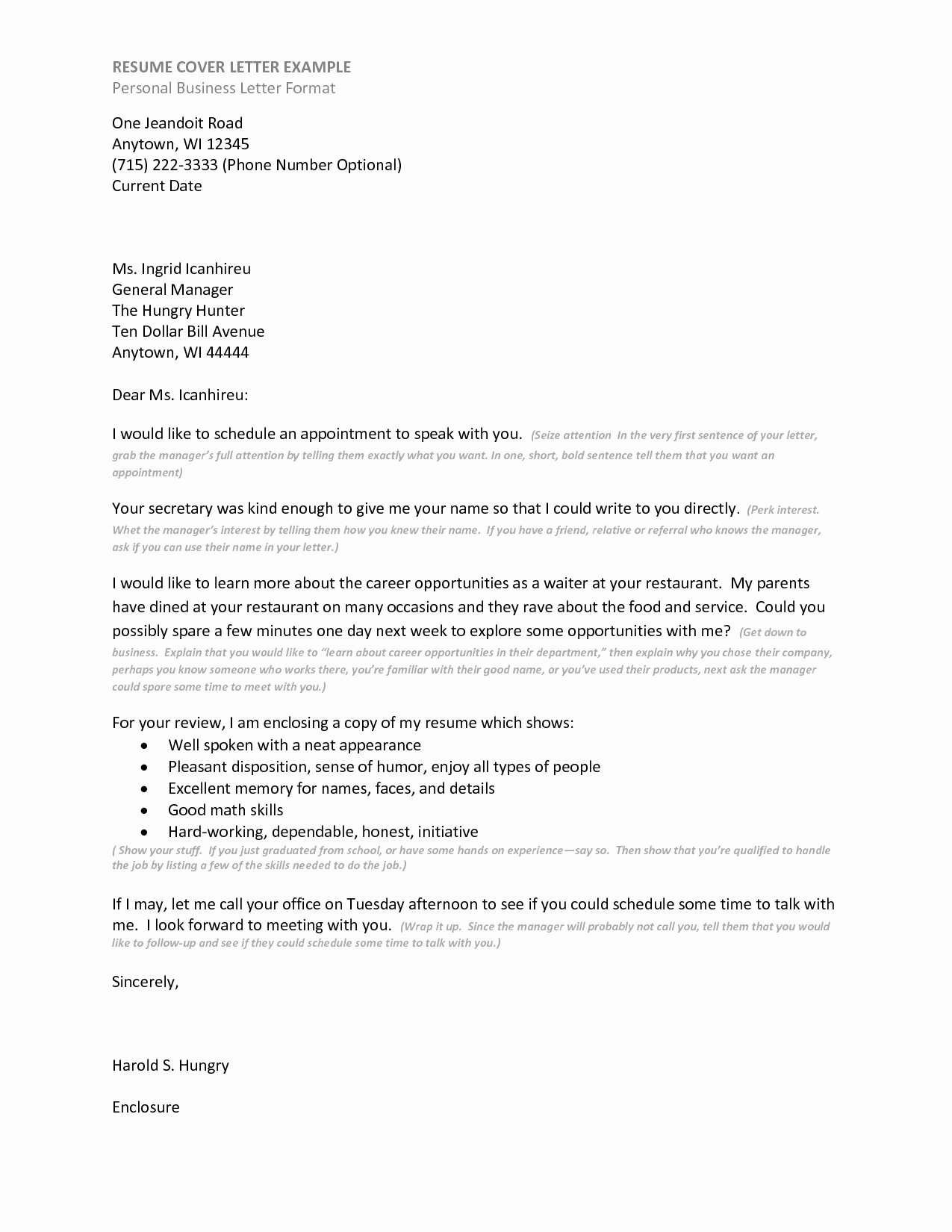 Writing A Personal Letter format New formal Business Cover Letter format