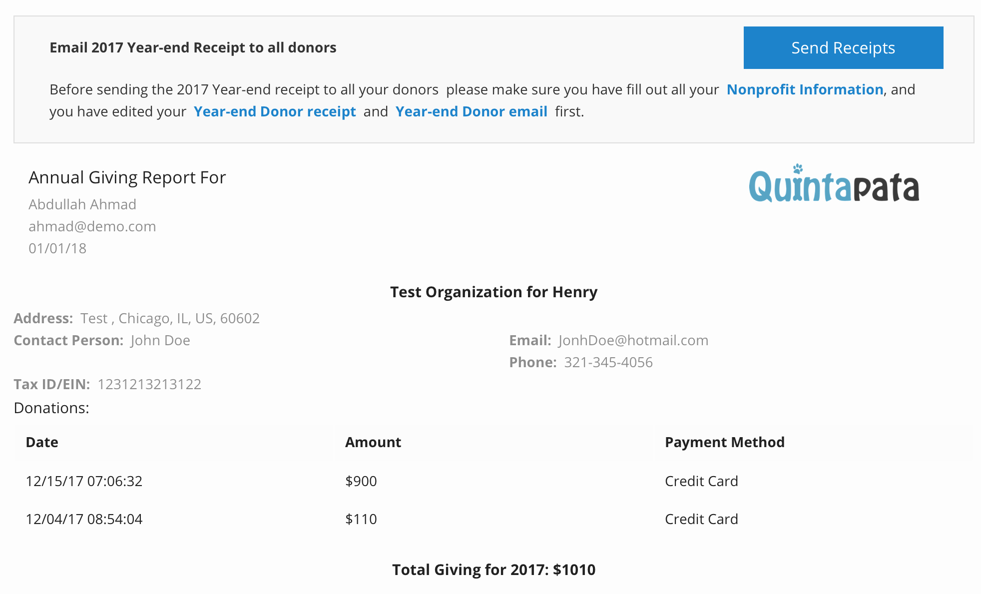 Year End Donation Receipt Template New Send Year End Tax Receipts to All Your Donors